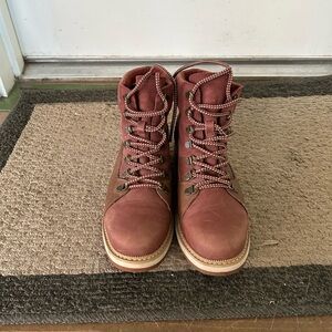 Toms Women’s Reddish Brown Lace-Up Boots